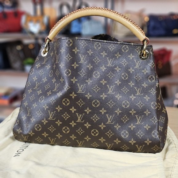 LOUIS VUITTON ARTSY MM Authentic Monogram Tote Hobo LV Bag Shoulder Authentic LV - Picture 3 of 16
